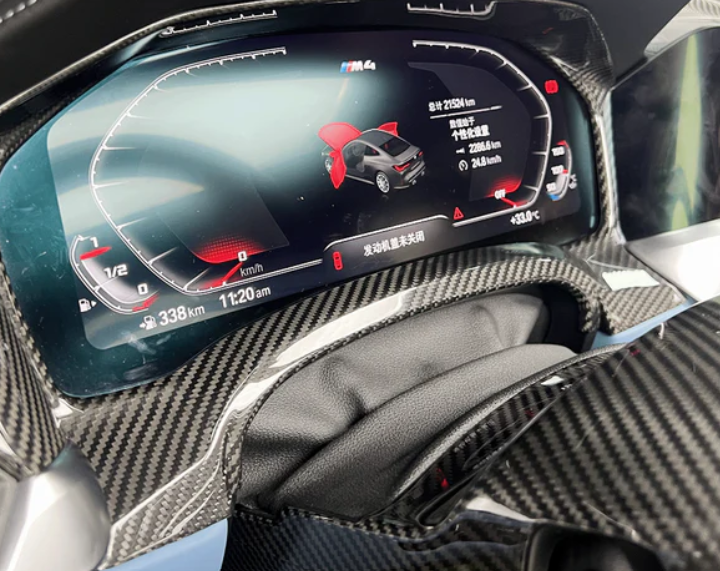 BMW Pre LCI G80/G81/G82/G83 Carbon Fiber Gauge Cluster Trim