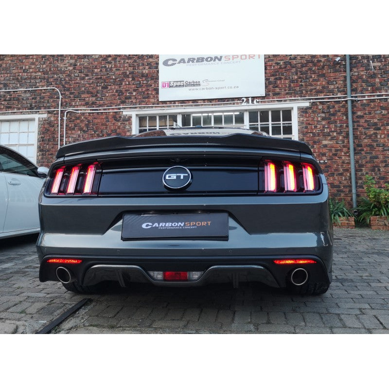 Ford Mustang Oem style carbon fiber boot spoiler