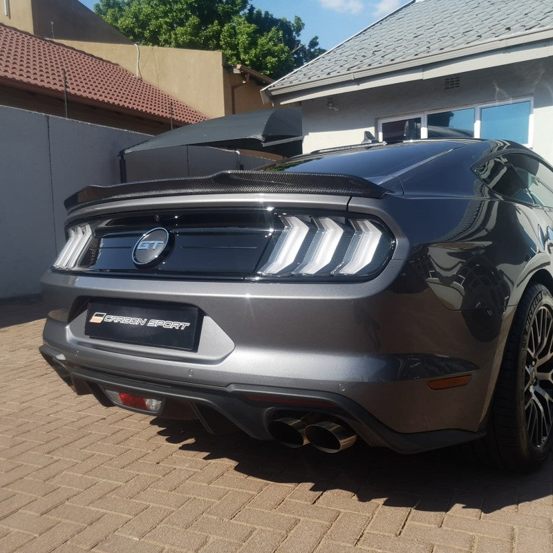 Ford Mustang Oem style carbon fiber boot spoiler