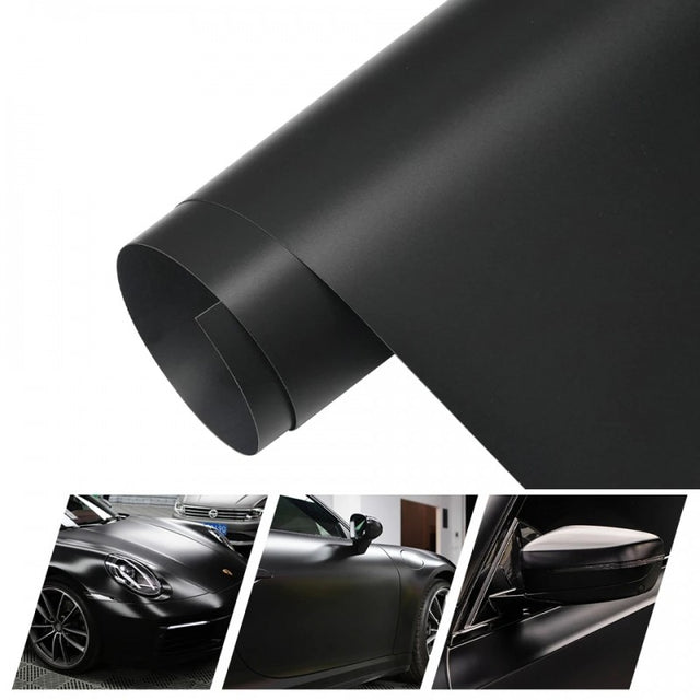 PET Frost matt black vinyl wrap