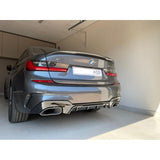 G20 340i MP style rear diffuser w/tailpipe