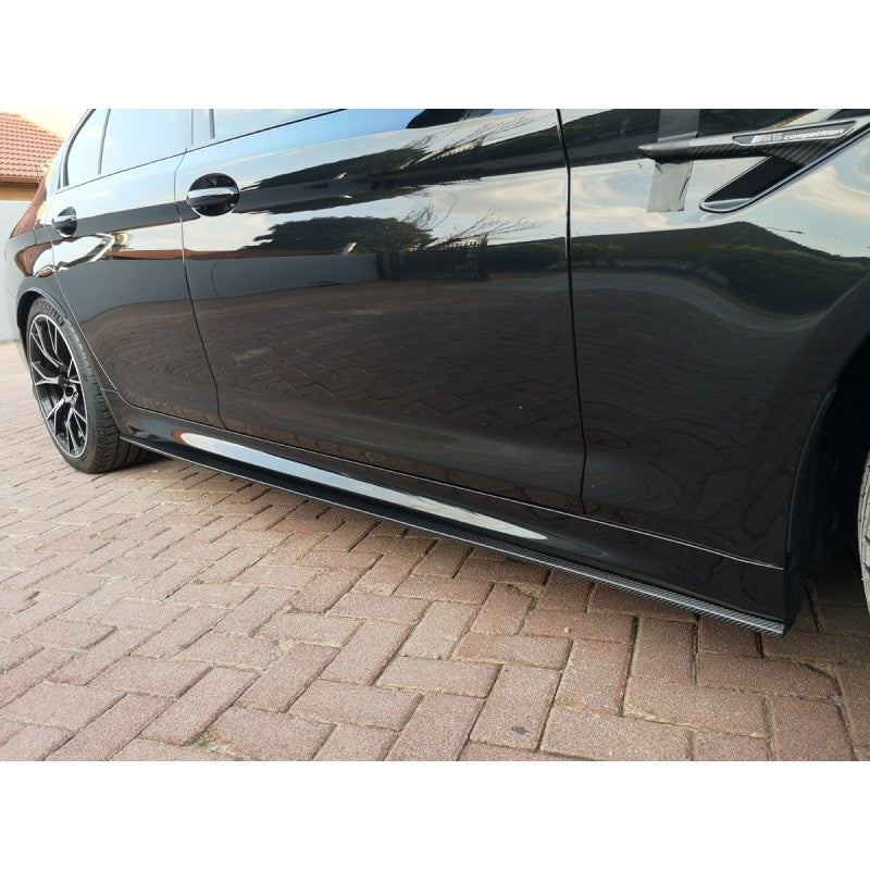 G30 F90 MP style carbon fiber side skirt extension
