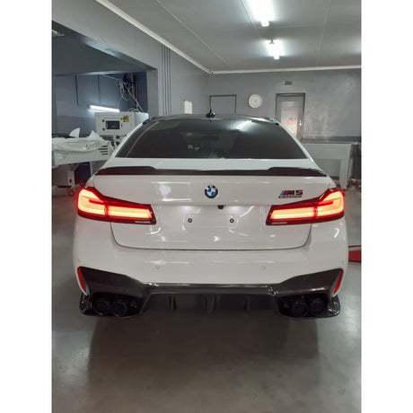 G30 F90 CS style carbon fiber boot spoiler