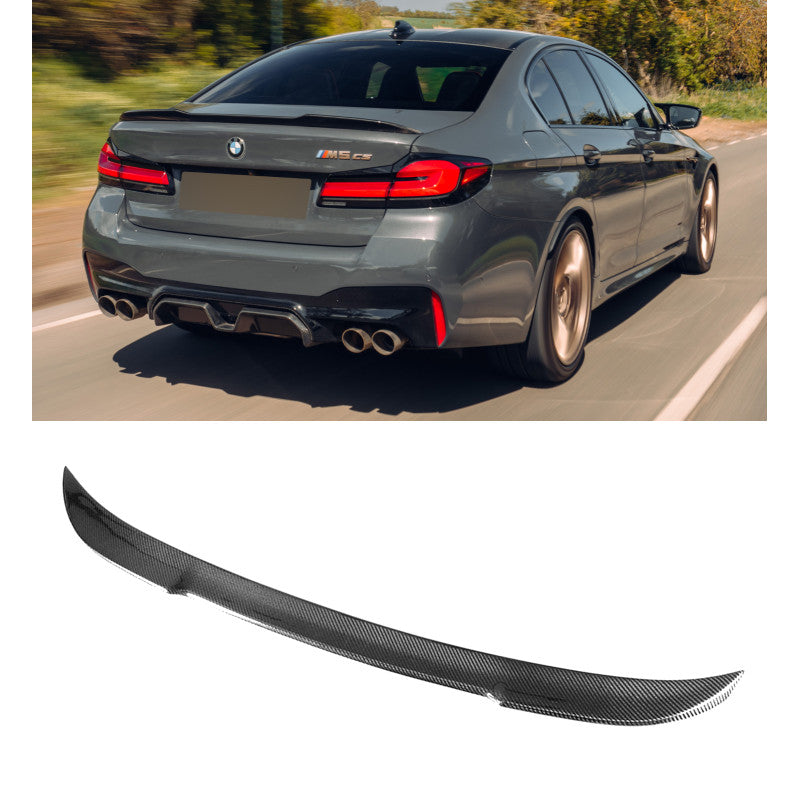 G90 M5 24+ CS style carbon fiber boot spoiler