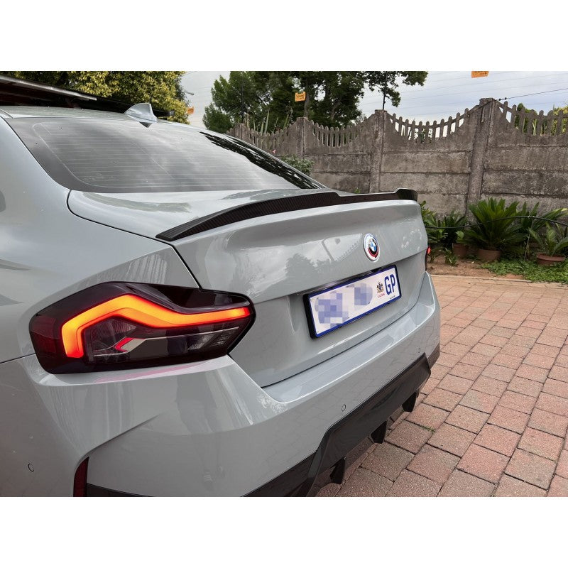G42 G87 Mtech V style carbon fiber boot spoiler