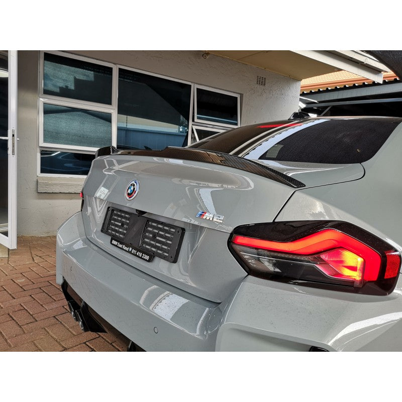 G42 G87 Mtech V style carbon fiber boot spoiler