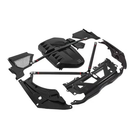 G80 G82 dry carbon fiber engine cover & strut brace kit