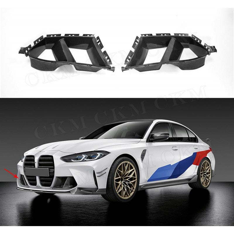 G80 M3 / G82 M4 dry carbon fiber front bumper side vents