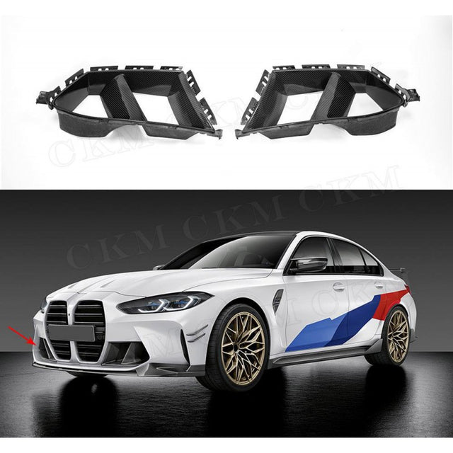 G80 M3 / G82 M4 dry carbon fiber front bumper side vents