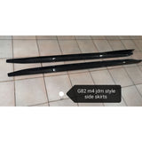 G82 M4 JDM style carbon fiber side skirt