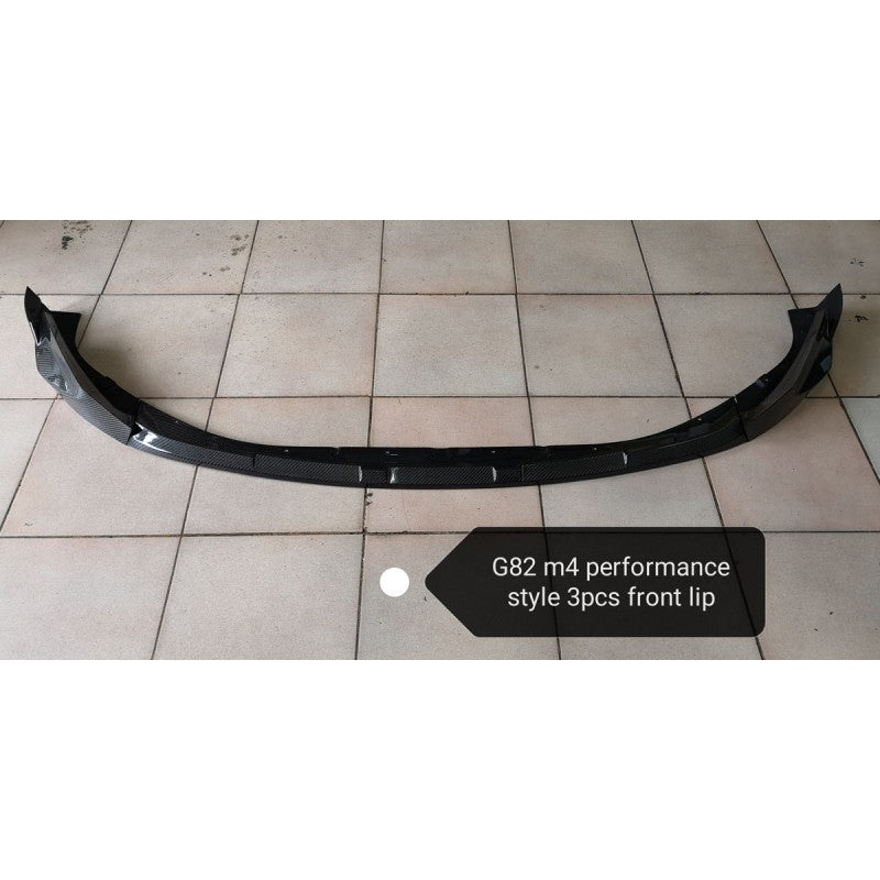 G80 M3 / G82 M4 MP style 3pcs carbon fiber front lip
