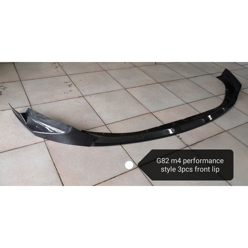 G80 M3 / G82 M4 MP style 3pcs carbon fiber front lip