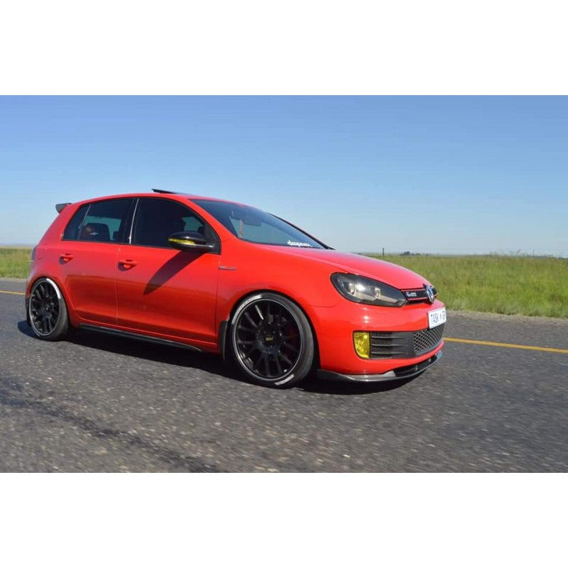 Golf 6 GTI ECS-style carbon fiber front lip