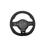 Golf 6 GTI steering wheel suede alcantara DIY kit - Blue