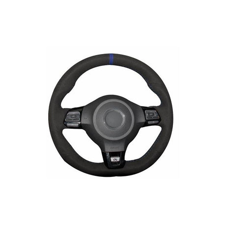 Golf 6 GTI steering wheel suede alcantara DIY kit - Blue