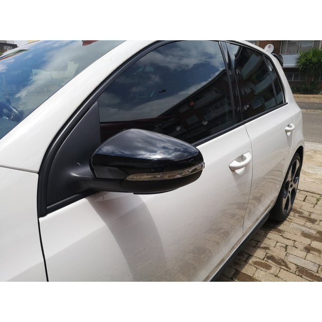 Golf 6 replacement gloss black mirror cover