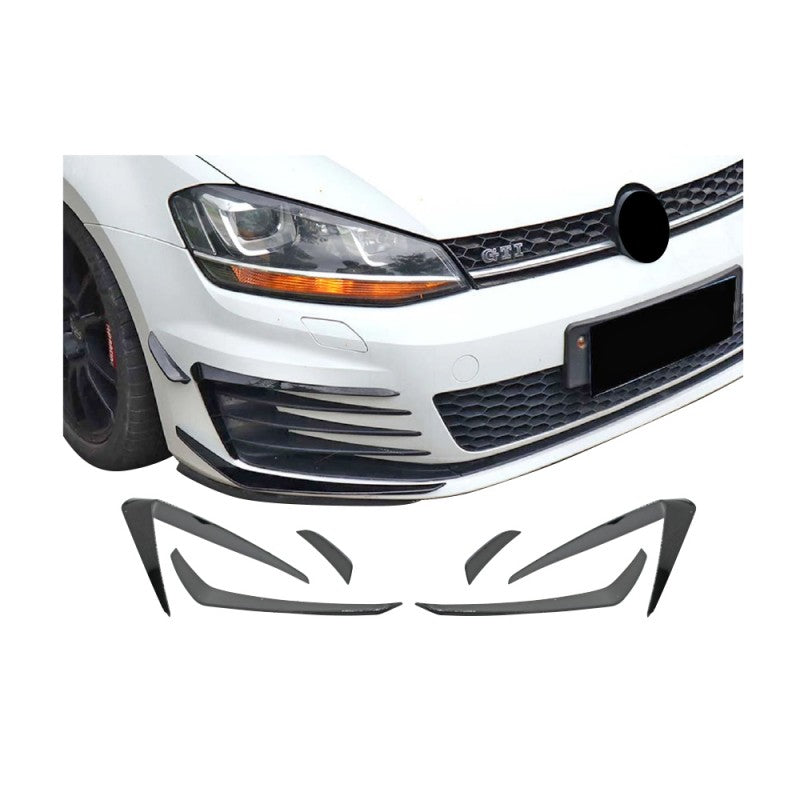 Golf 7 GTI 6pcs front bumper canards