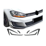 Golf 7 GTI 6pcs front bumper canards