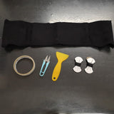 Golf 7 GTI steering wheel suede alcantara DIY kit - Black