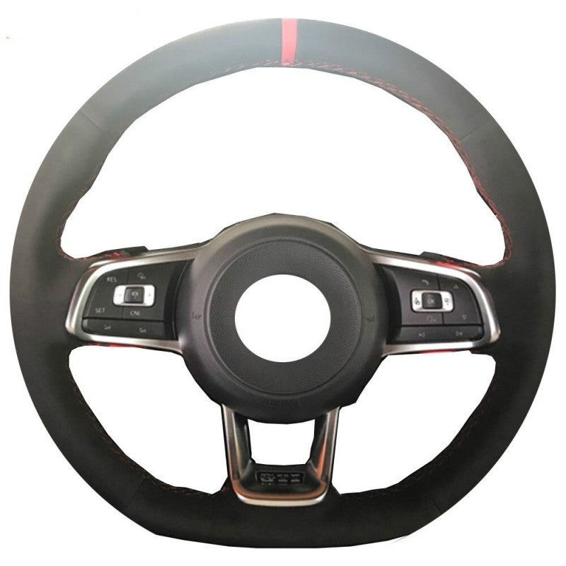 Golf 7 GTI steering wheel suede alcantara DIY kit - Black