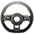 Golf 7 GTI steering wheel suede alcantara DIY kit - Red