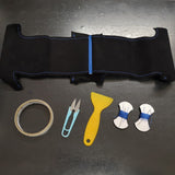 Golf 7 GTI steering wheel suede alcantara DIY kit - Blue