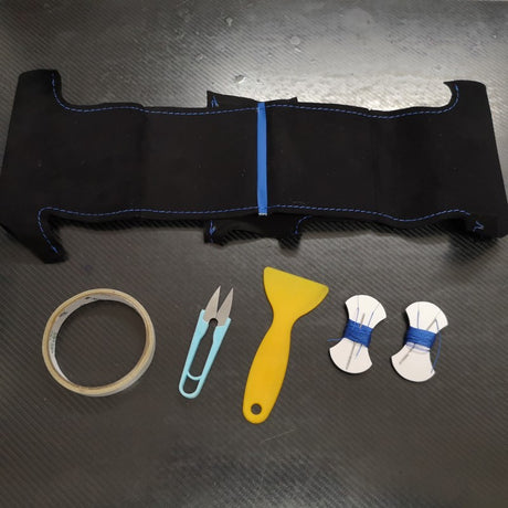 Golf 7 GTI steering wheel suede alcantara DIY kit - Blue