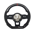 Golf 7 OHC carbon fiber steering wheel w/buttons w/red