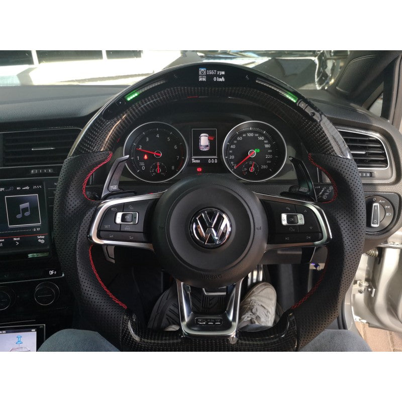 Golf 7 OHC LED carbon fiber steering wheel