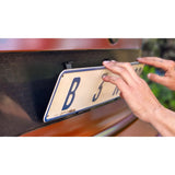 HR carbon concept license plate holder (White)