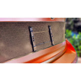 HR carbon concept license plate holder (White)