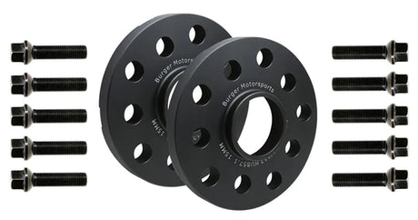 VAG Wheel Spacer Kit w/10 Black Extended Wheel Bolts ( Set of 4 )