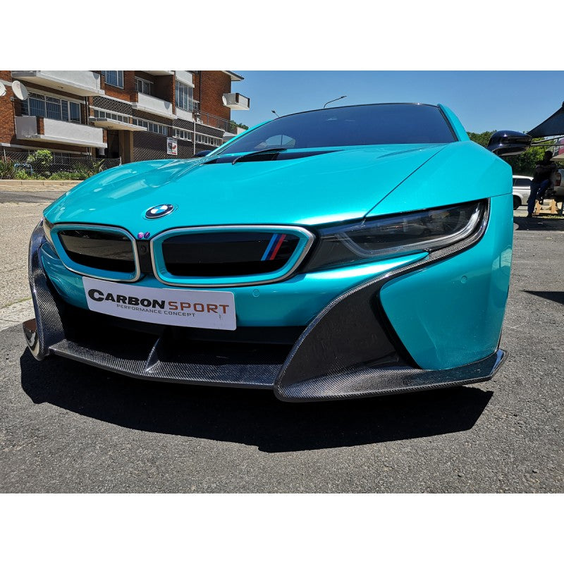 I8 Z-style carbon fiber front lip