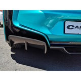 I8 Z-style carbon fiber rear diffuser (3pcs)