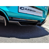 I8 Z-style carbon fiber rear diffuser (3pcs)