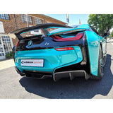 I8 Z-style carbon fiber rear diffuser (3pcs)