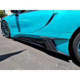 I8 Z-style carbon fiber side skirts (4pcs)