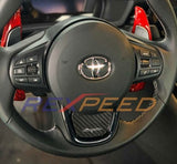 Supra GR 2020+ Carbon Steering Wheel Badge + Carbon Fiber Cluster Switch Panel Badge