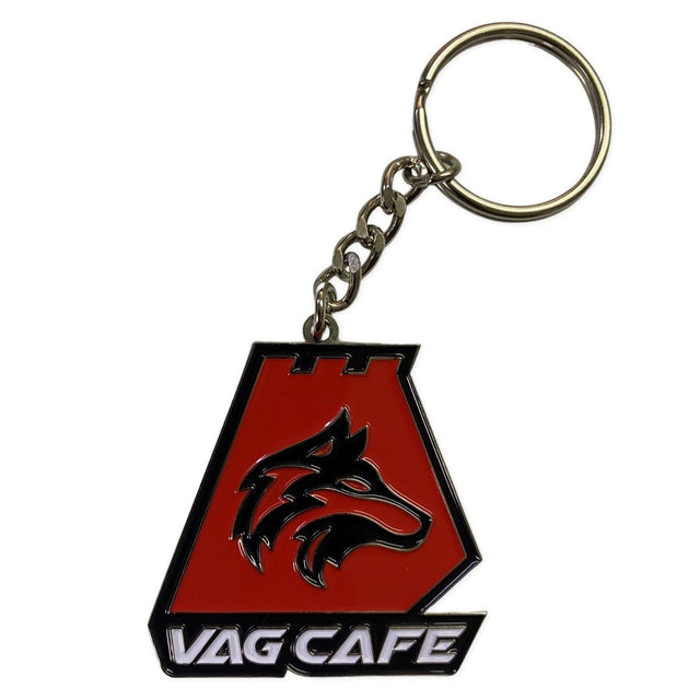 VAG CAFE WOLF Key ring -Red