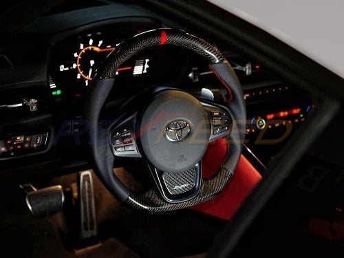 Supra GR 2020+ Carbon Fiber BLACK Leather Steering Wheel
