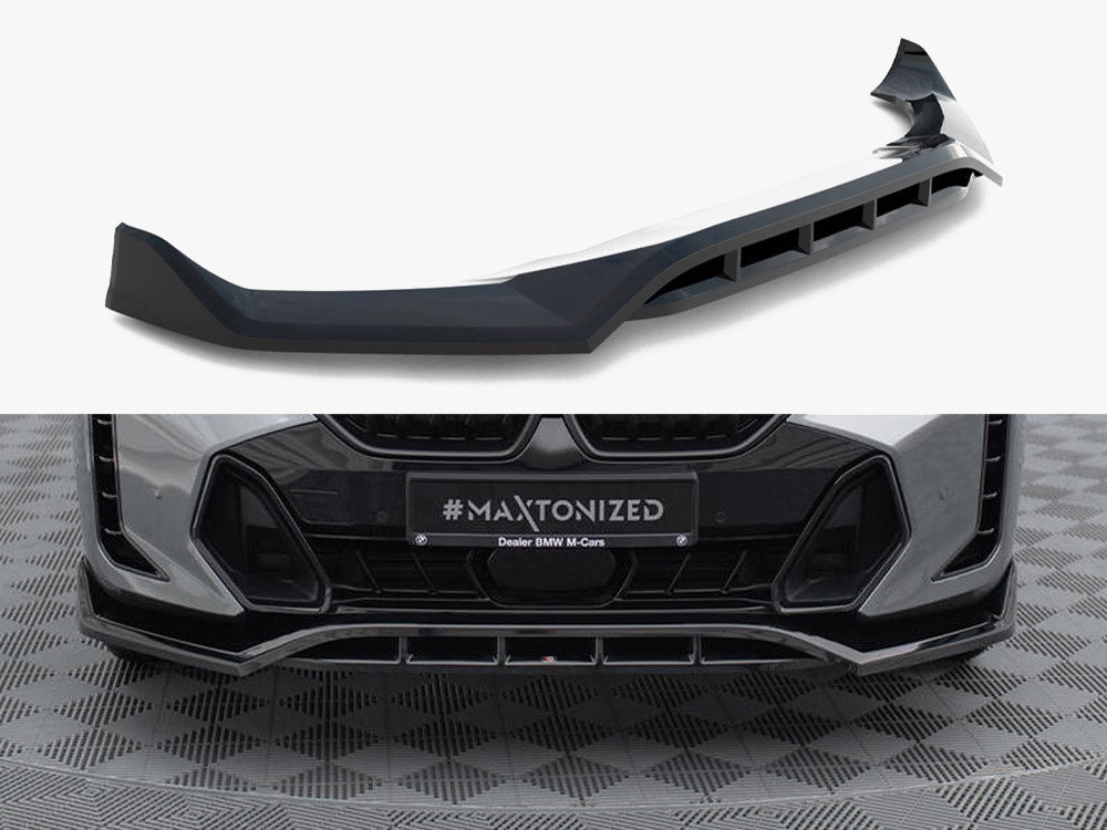 Front Splitter V.2 compatible with BMW X6 M-Pack G06 Facelift - 1