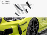 Carbon Fiber Front Bumper Wings (Canards) compatible with BMW 1 F40 M-Pack / M135i - 1