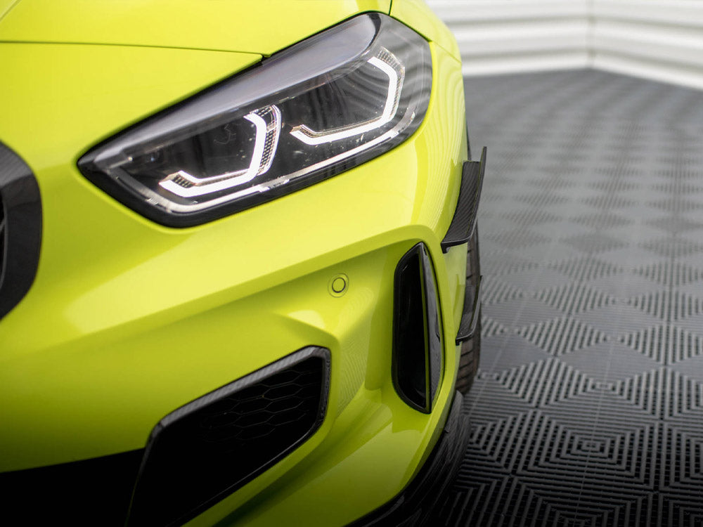 Carbon Fiber Front Bumper Wings (Canards) compatible with BMW 1 F40 M-Pack / M135i - 5