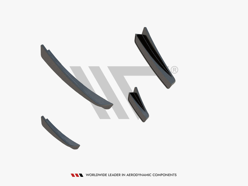 Carbon Fiber Front Bumper Wings (Canards) compatible with BMW 1 F40 M-Pack / M135i - 6