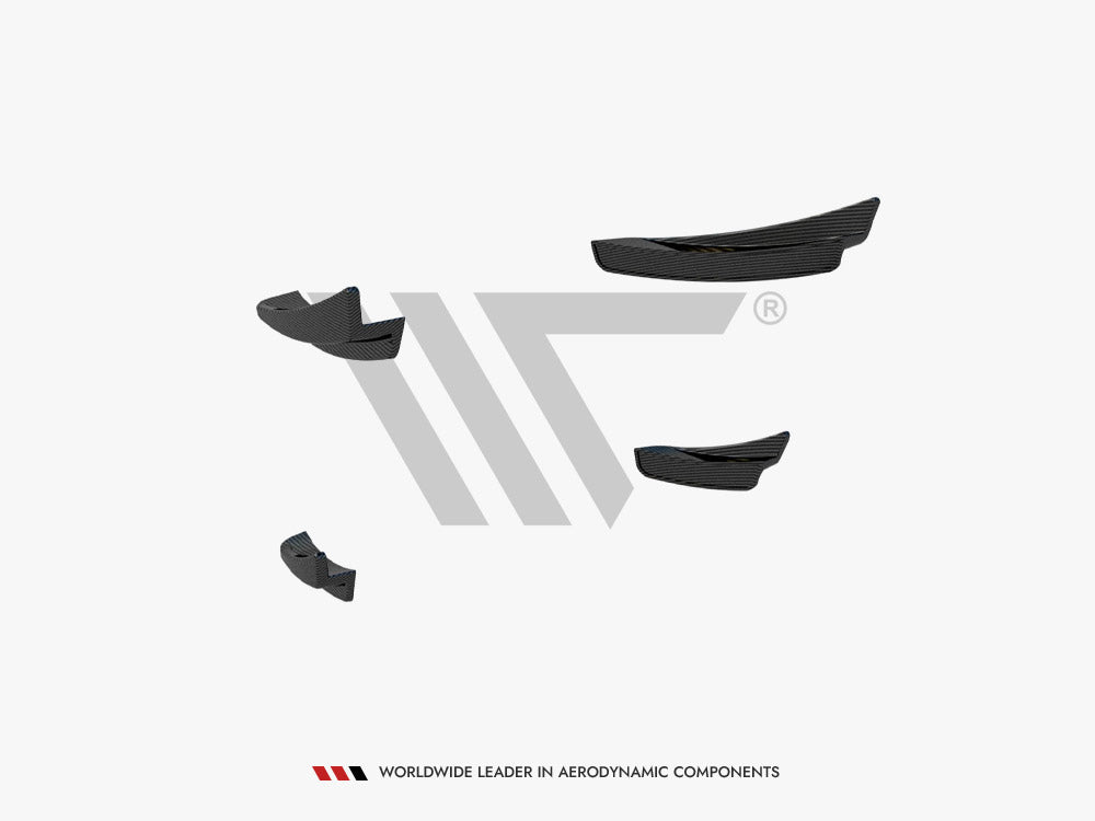 Carbon Fiber Front Bumper Wings (Canards) compatible with BMW 1 F40 M-Pack / M135i - 7