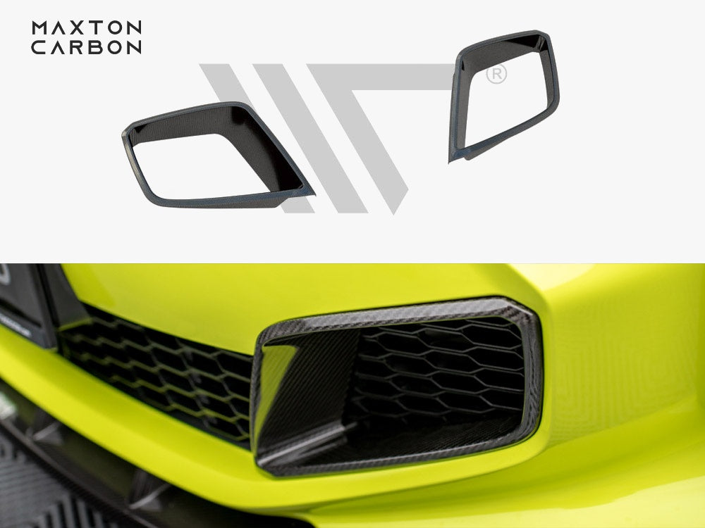 Carbon Fiber Front Bumper Side Vents compatible with BMW 1 F40 M-Pack / M135i - 1