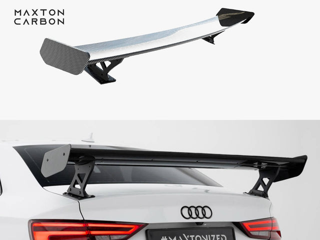 Maxton Design Carbon Spoiler External Brackets Audi A3 S3 RS3 Sedan 8V
