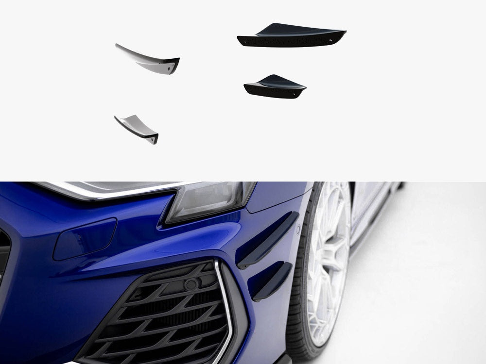 Maxton Design front bumper wings canards Audi A3 S Line Sedan S3 Sedan 8Y Facelift