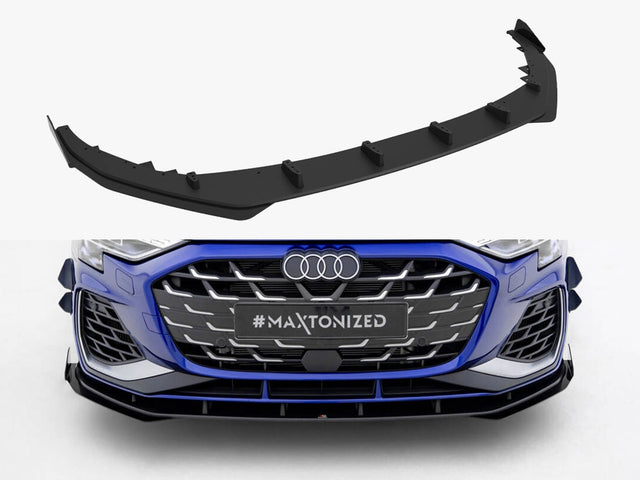 Maxton Design Street PRO Front Splitter V.1 and Flaps Audi A3 S Line Sedan S3 Sedan 8Y Facelift