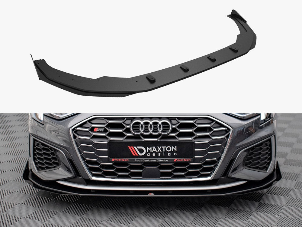 Maxton Design Street PRO front splitter V.1 and flaps Audi S3 A3 S Line 8Y